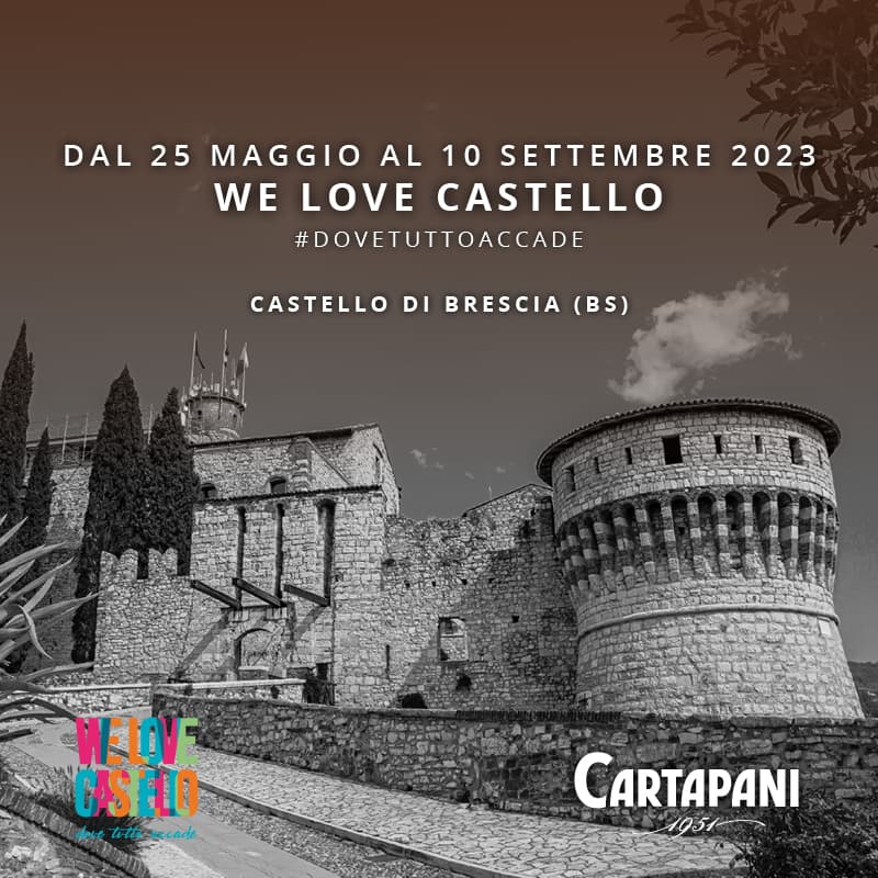 Al via We Love Castello, Cartapani fra i partner fornitori della rassegna